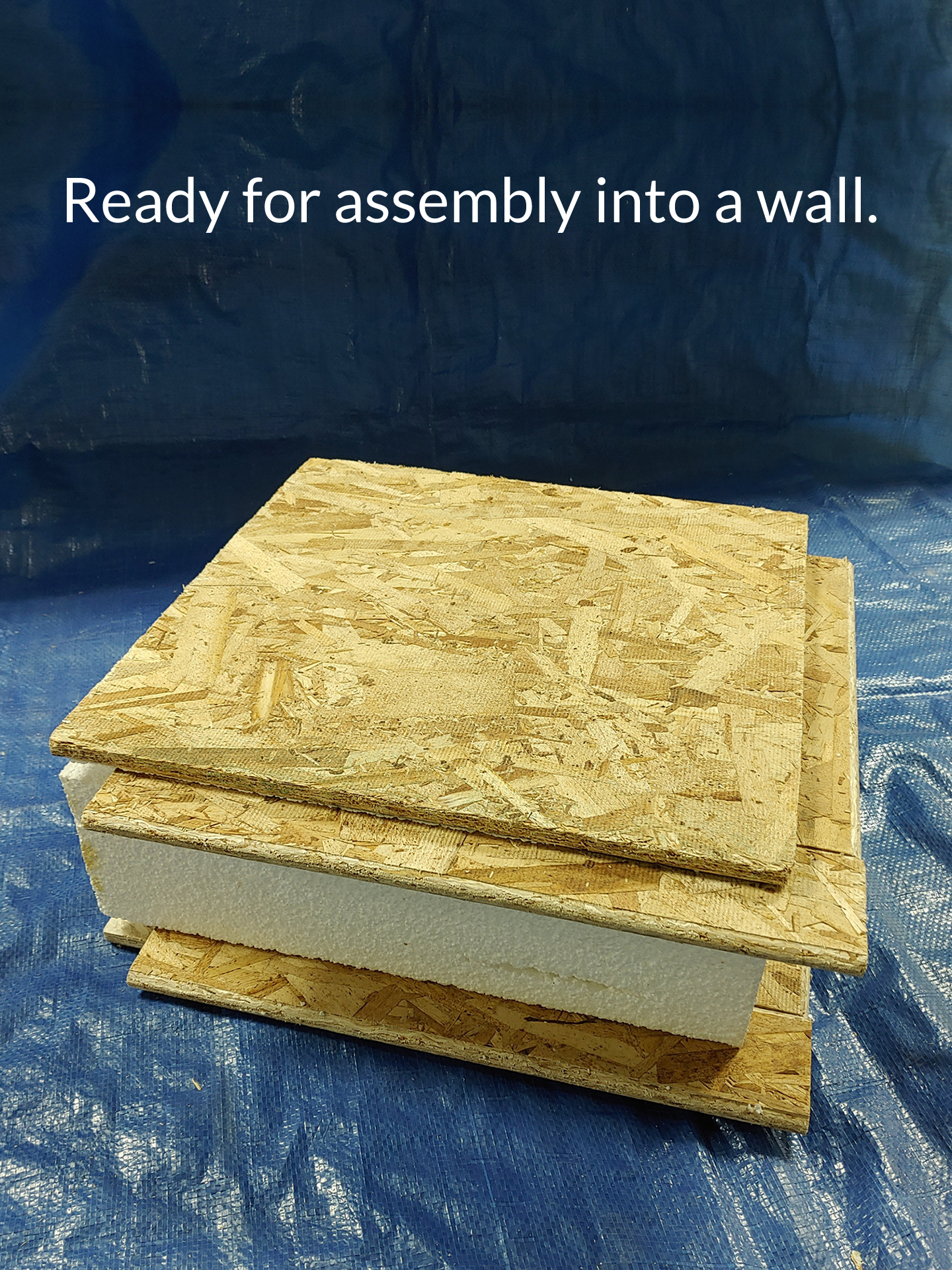 Ready for assembly into a wall. 